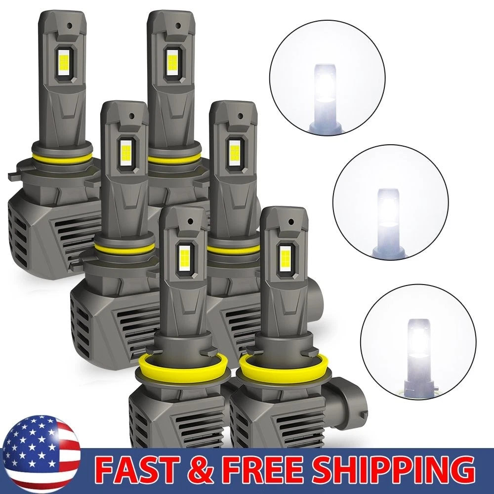 Set of 2 AUXITO 9005 H11 LED Headlight Bulbs for