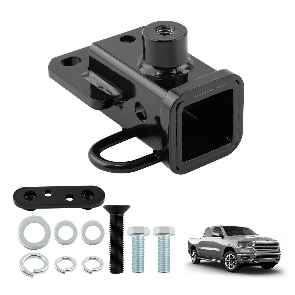 Class 3 Rear Trailer Hitch Plate w/ Bolts for Dodge Ram 1500 (2019–2026)