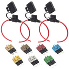 Fuses Blade Circuit Breaker with Holder for Universal Car Truck