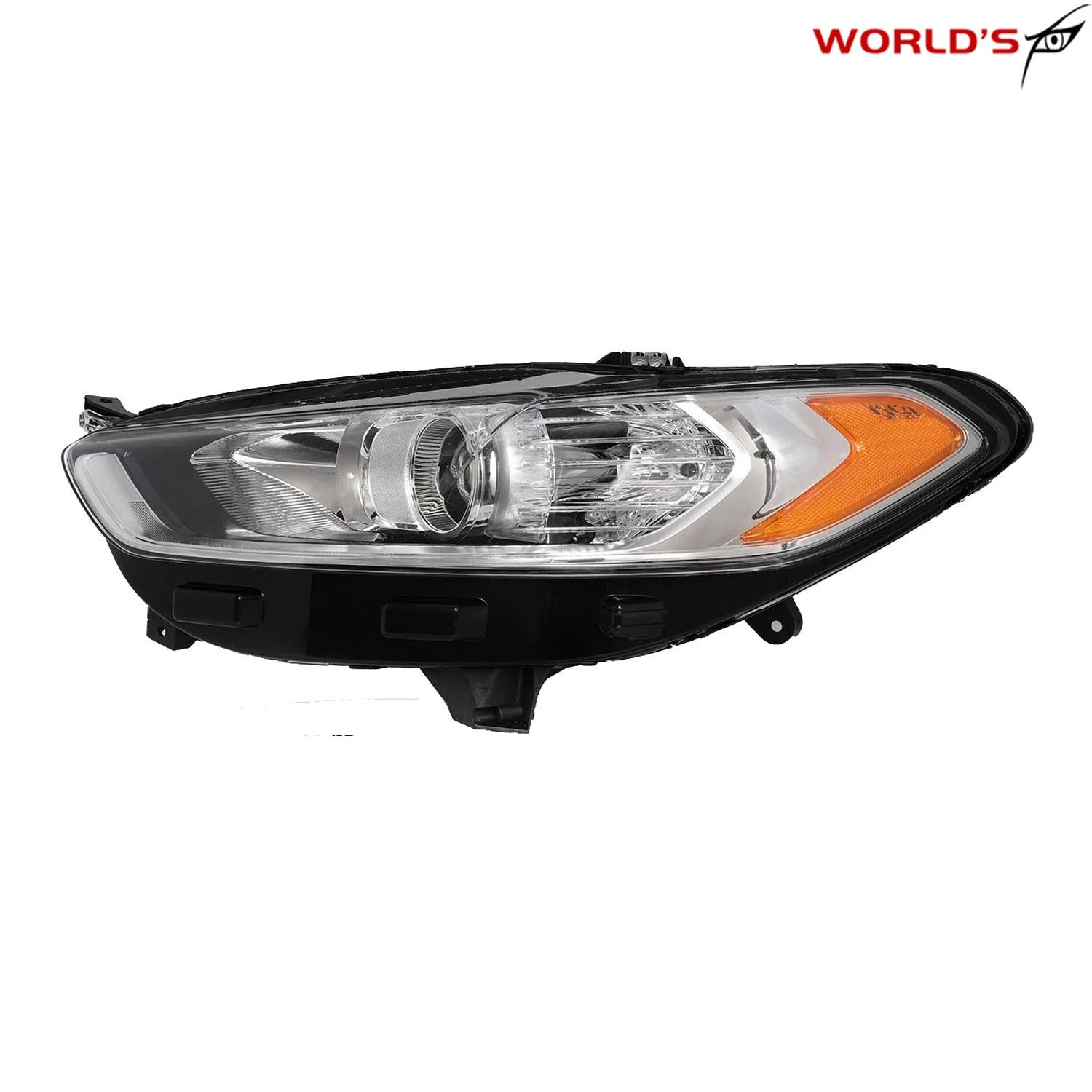 Front Halogen Headlight for Ford Fusion (2013–2016) Chrome Left Side