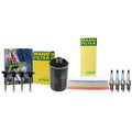 Set of 4 Mann Filters & 4 Denso Platinum TT Spark Plugs for Audi A4
