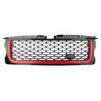 Black Frame Red Edge Front Grille Mesh for Land Rover RRS (2005-2009)