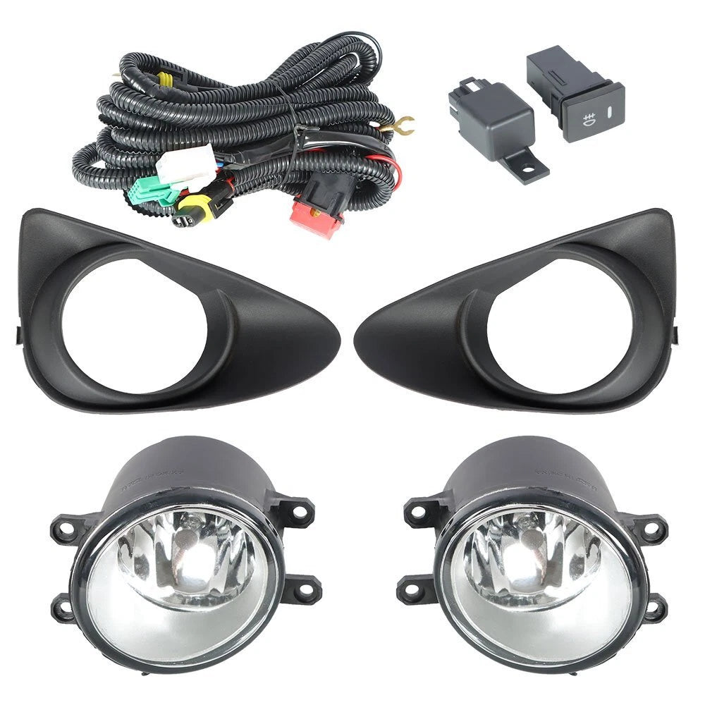 Set of 2 Fog Lamps Assembly for Toyota Yaris Hatchback (2012–2014)