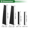 8 Pcs Door Pillar Window Trim Black for BMW X6 (2002 - 2013)