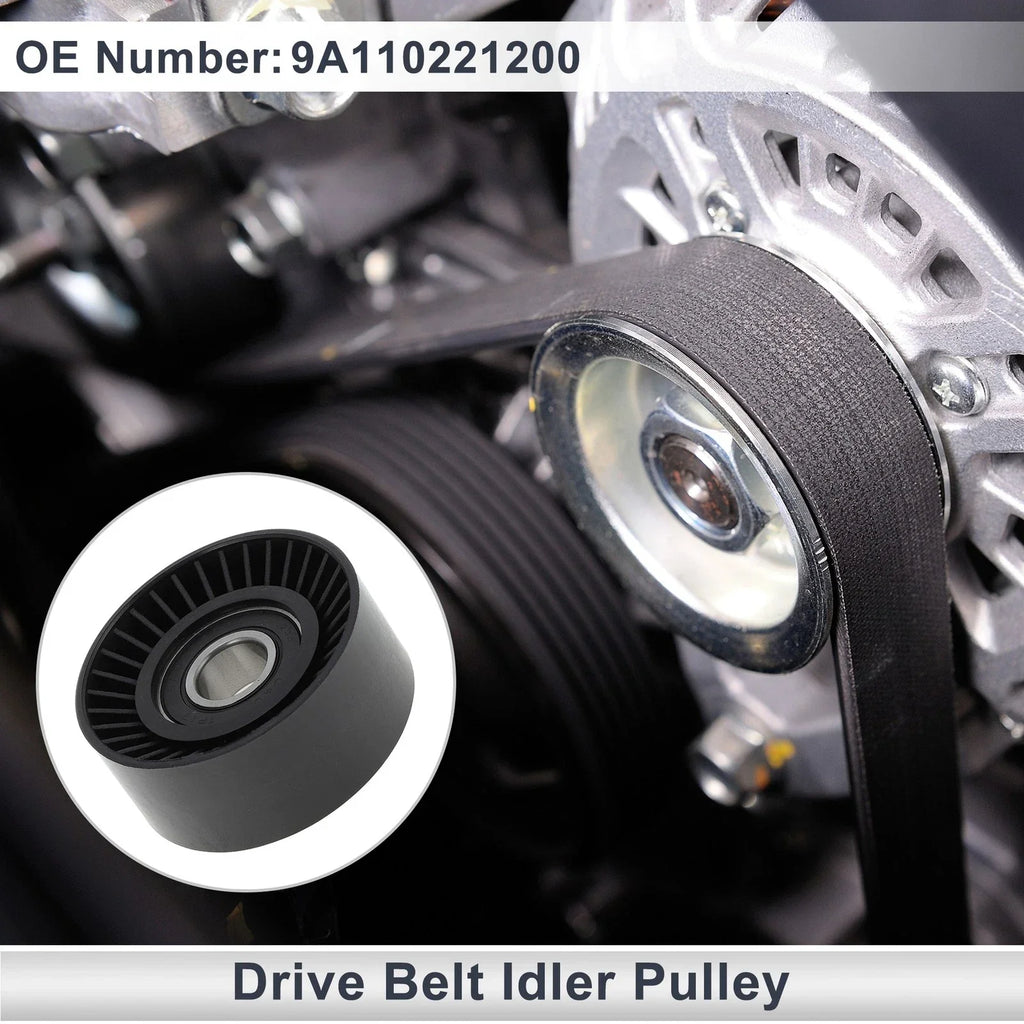 Drive Belt Idler Pulley for Porsche 911 (2009-2015) - Black 1 x Piece
