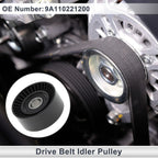 Drive Belt Idler Pulley for Porsche 911 (2009-2015) - Black 1 x Piece