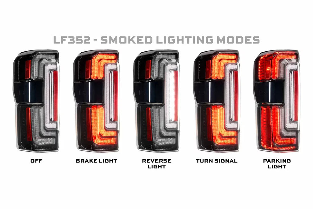 Smoked LED Tail Lights Replacement for 2023-2025 Ford Super Duty