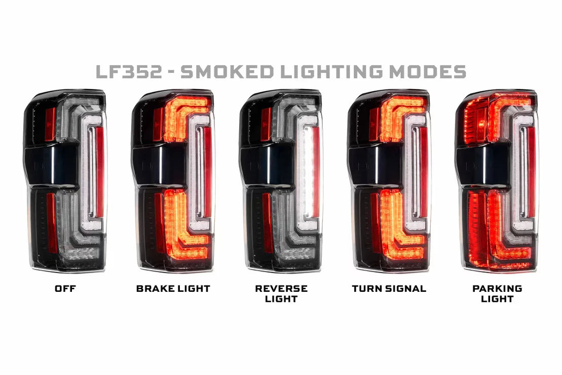 Smoked LED Tail Lights Replacement for 2023-2025 Ford Super Duty