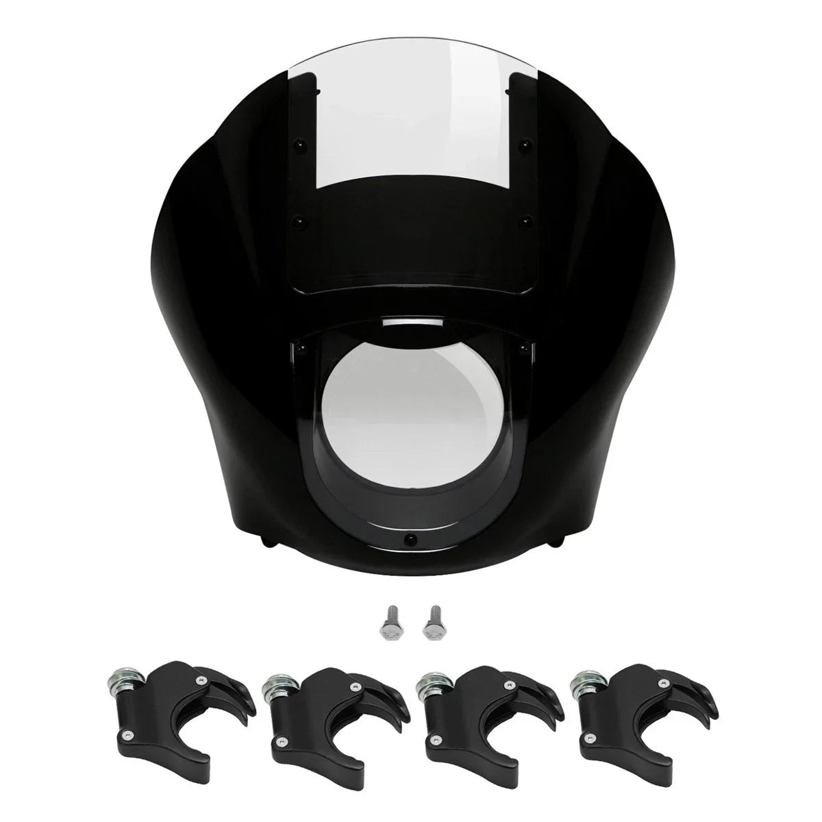 49mm Clamps Front Headlight Quarter Fairing for Harley Dyna LowRider Fat Bob