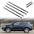 Set of 4 Window Scraper Seal Belt Weatherstrip for Toyota RAV4 (2009–2012)