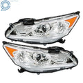 Set of 2 Halogen Headlights with DRL for Honda Accord Sedan (2016–2017)