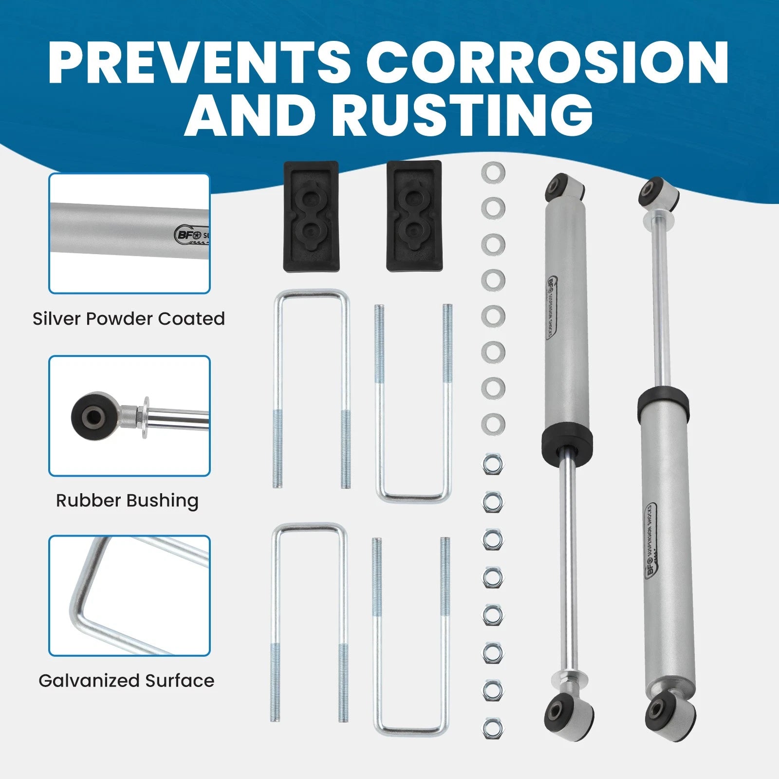 2.5 Inch Leveling Lift Kit with Struts & Shocks for Ford F-150 (2004–2008)