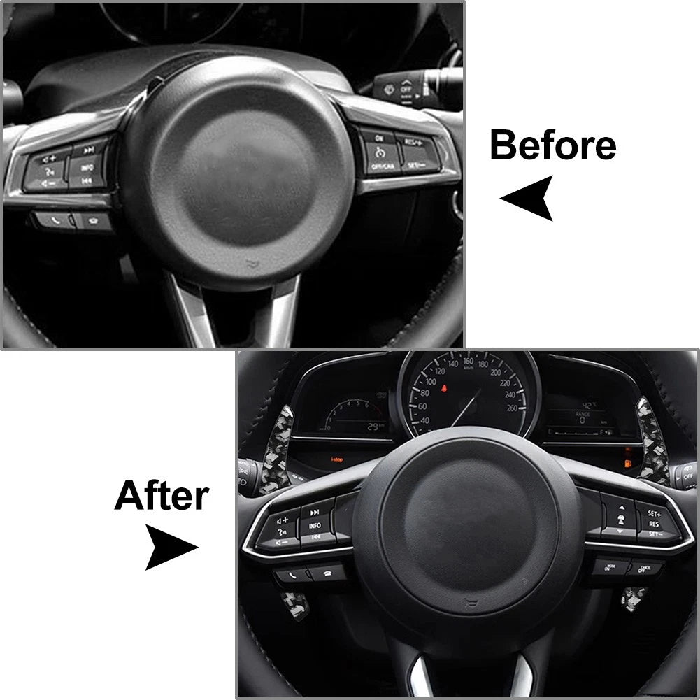 2pcs Steering Wheel Shift Paddle for Mazda 3 6 Atenza Axela CX-3 (2014–2023)