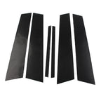 Set of 6 Exterior Door Window B Pillar Post Cover Trim for Alfa Romeo Giulia (2017–2021)