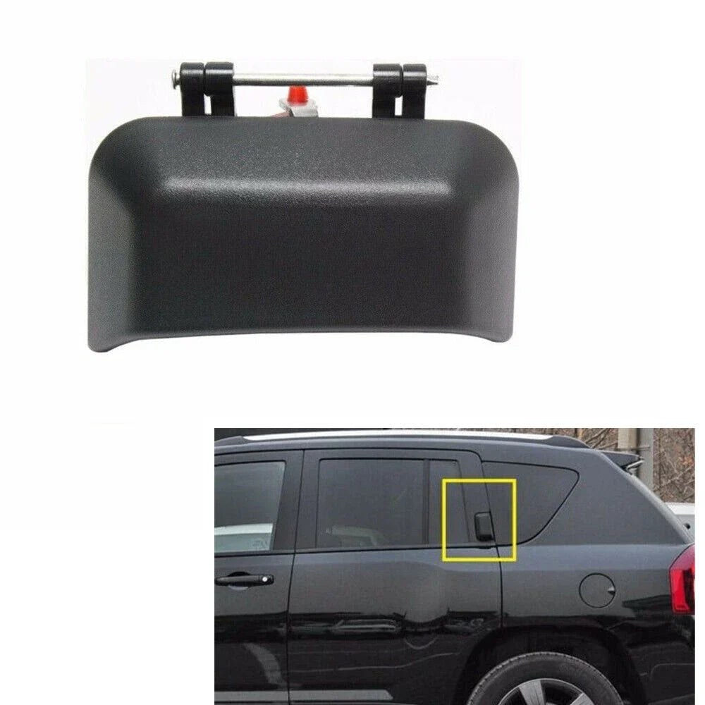 Left Side Rear Door Outer Handle Black for Jeep Compass (2007-2016)