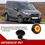 Amber LED Front Side Marker Lights Kit for Ford Transit Connect (2010–2021)