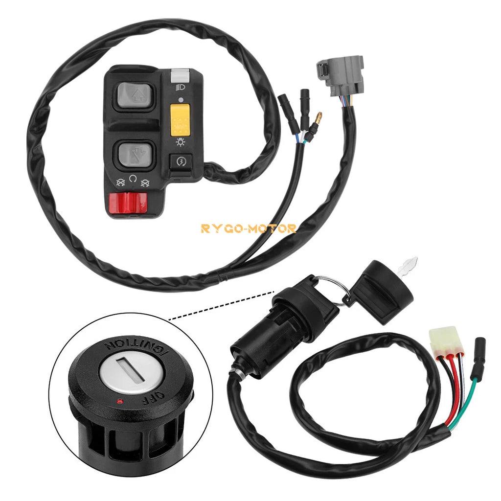 Handlebar & Key Switch for Honda Recon 250 ES TRX250TE (2002–2004)