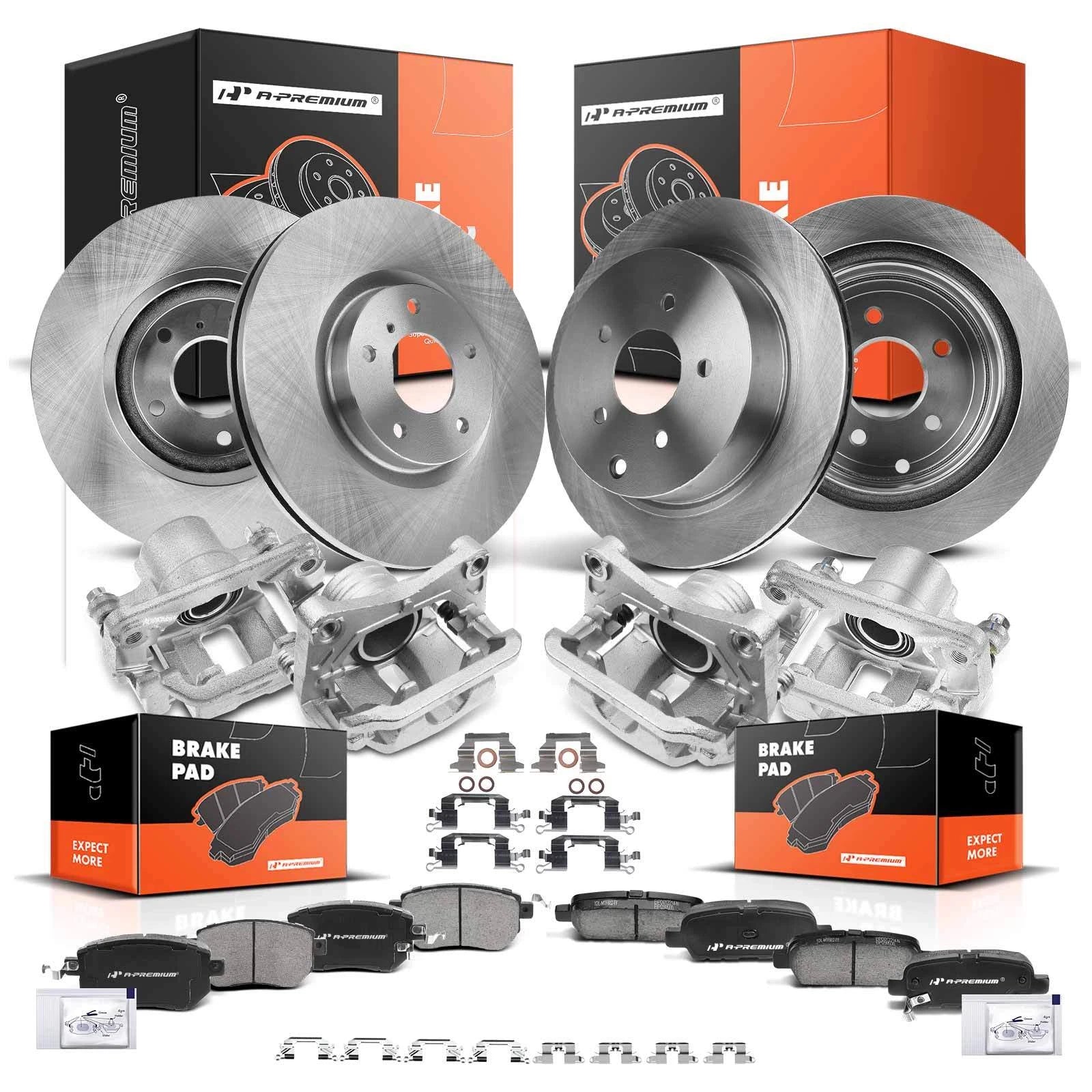 Disc Rotors & Brake Pads Set for Nissan Murano (2003–2023)