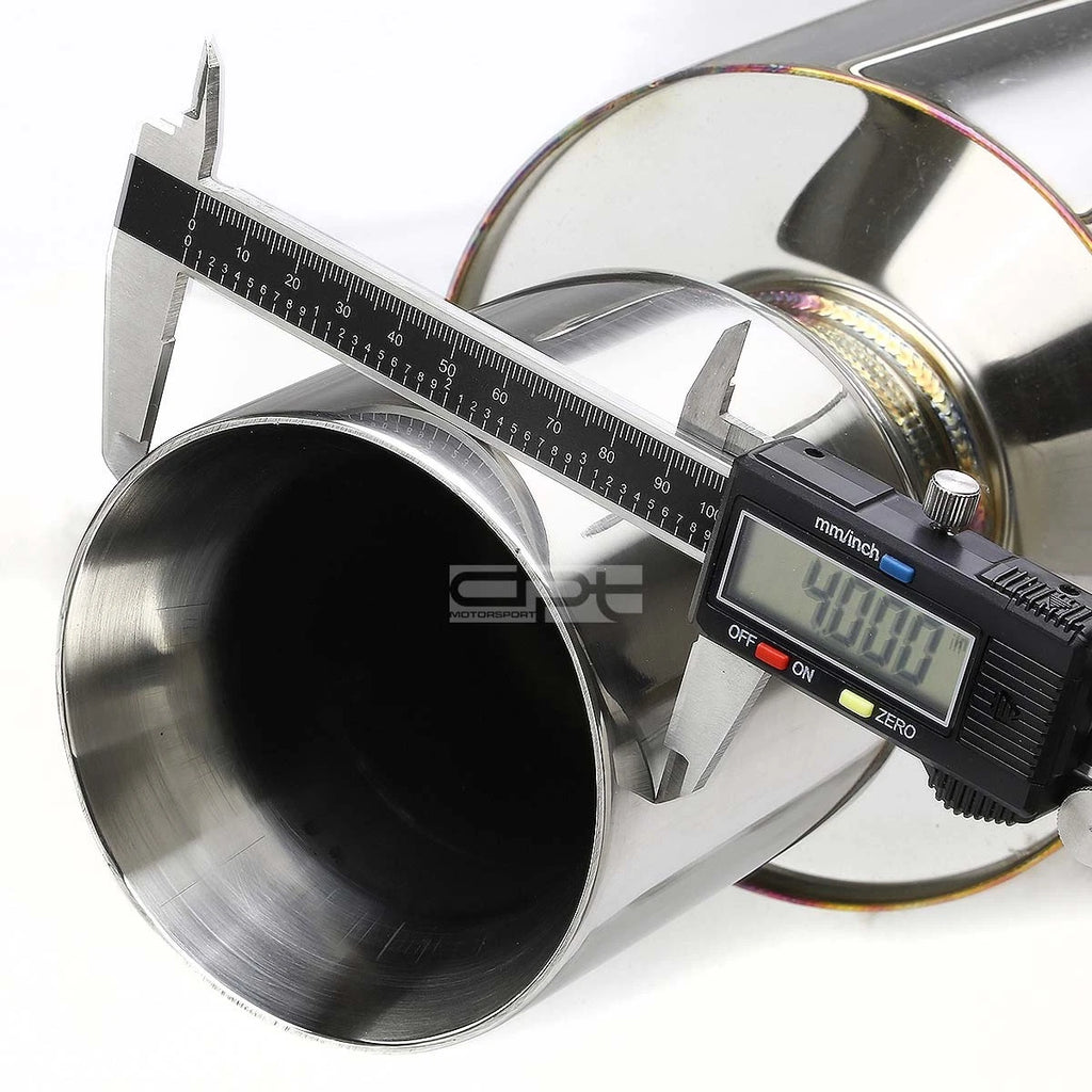 Rolled Muffler Tip for Honda Accord (1994–1997) - Stainless Racing Catback