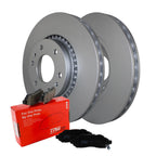 Front Brake Kit 325mm Rotors TRW Pro Ceramic Pads for Buick Chevy GMC Isuzu Saab