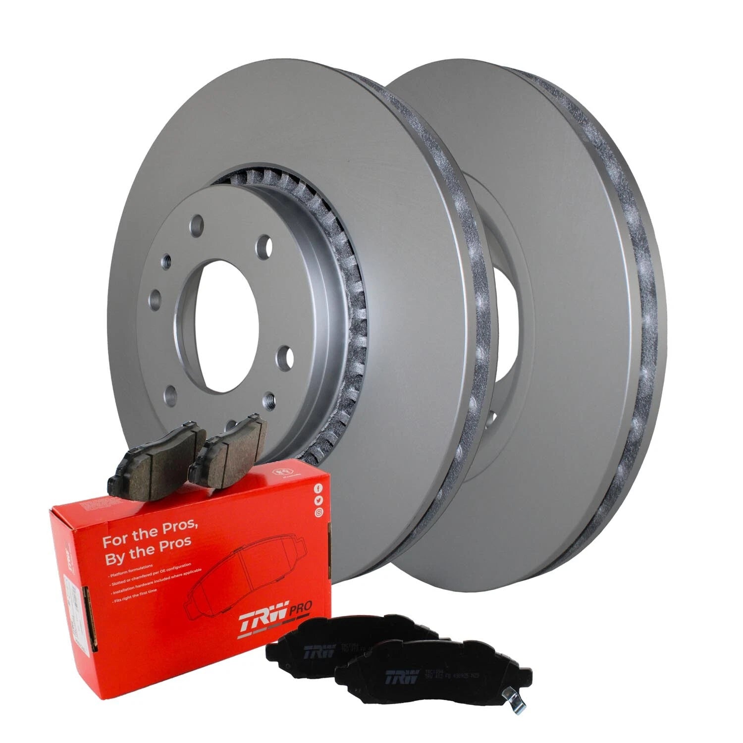 Front Brake Kit 325mm Rotors TRW Pro Ceramic Pads for Buick Chevy GMC Isuzu Saab