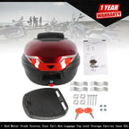 32L Red Motorcycle Tour Tail Box for Scooter