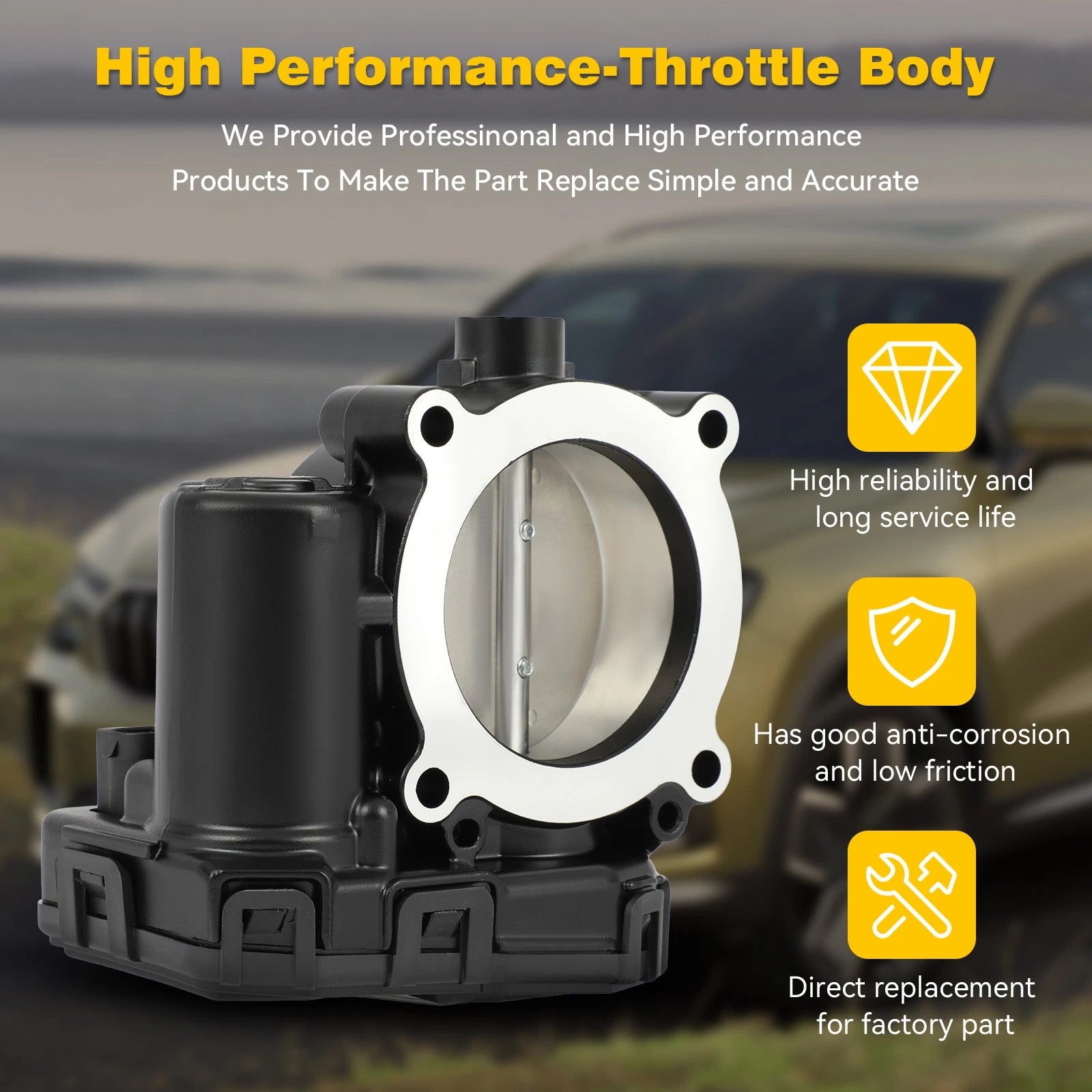 Throttle Body for Dodge Grand Caravan, Jeep Wrangler (2008–2011)