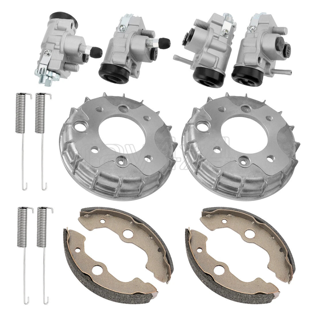 Front Brake Wheel Cylinders & Drums Kit for Honda TRX300FW (1988–2000)