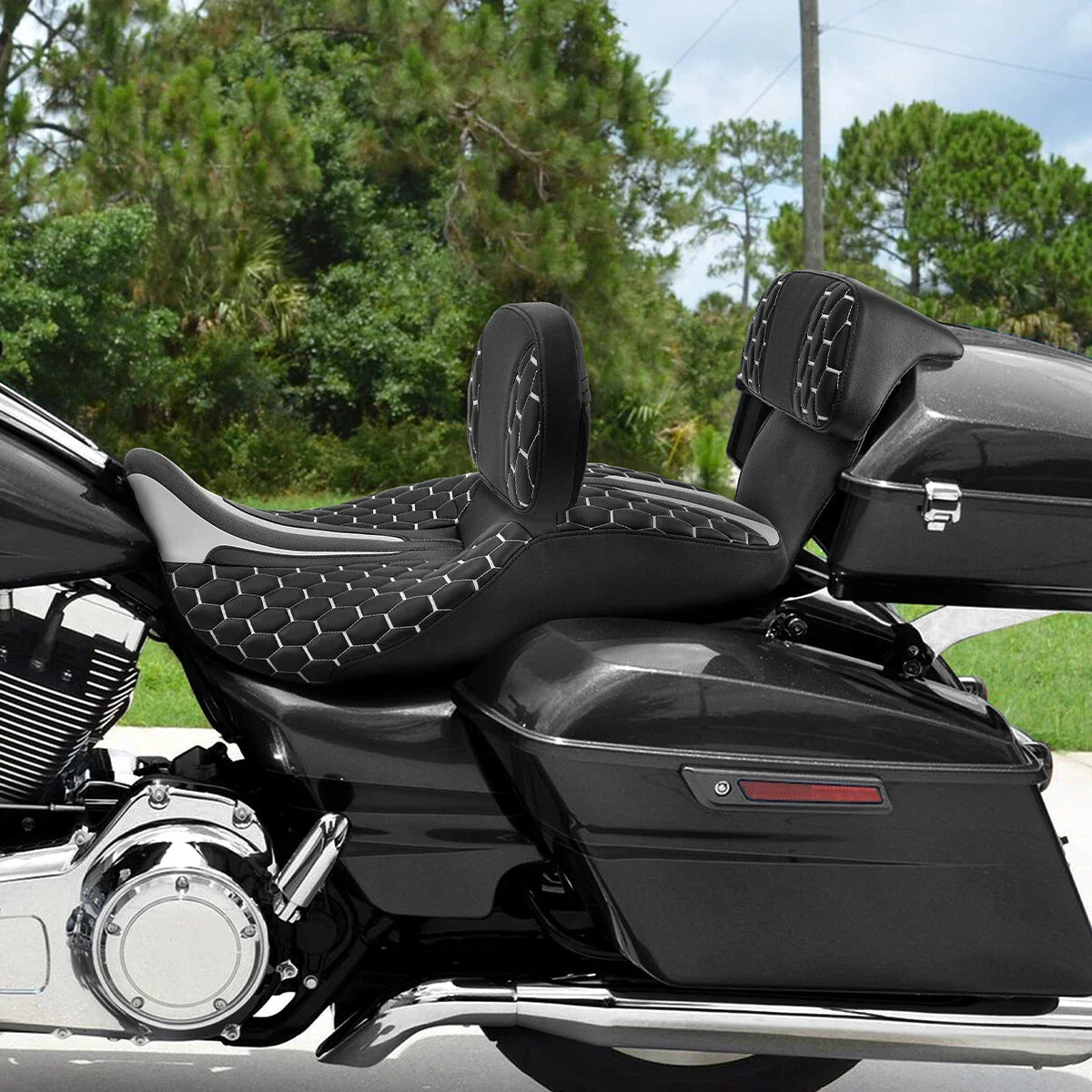 Seat & Backrest Pads for Harley Street Glide & Road Glide (2014-2023)
