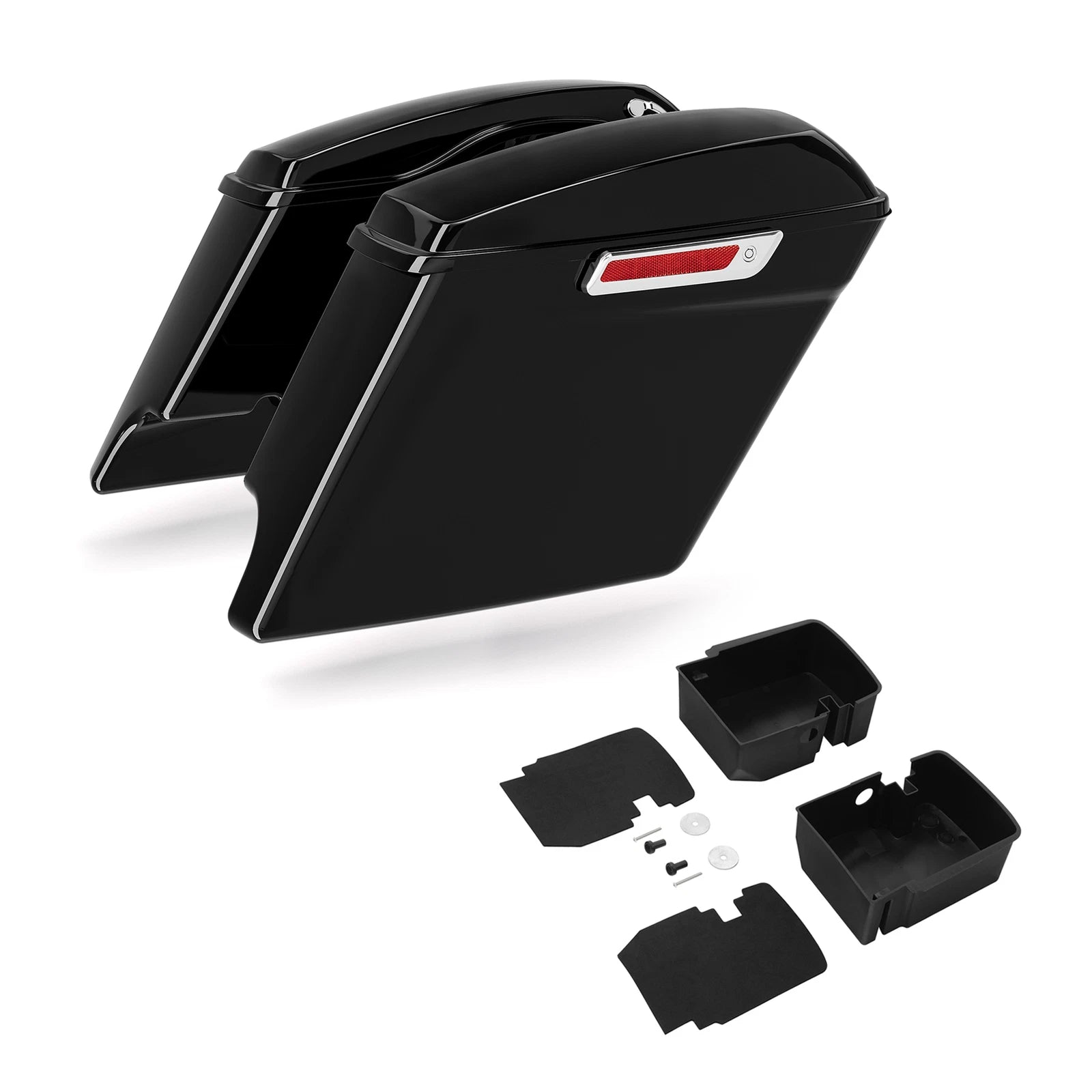 5" Stretched Saddlebags Organizer Tray Kit for Harley Touring (2014–2023)