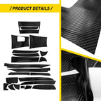 Carbon Fiber Interior Accessories Kit for BMW X5 E70 X6 E71 (2008–2014)