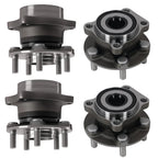 4pcs Front & Rear Wheel Bearing Hubs for Subaru Impreza (2008–2013)