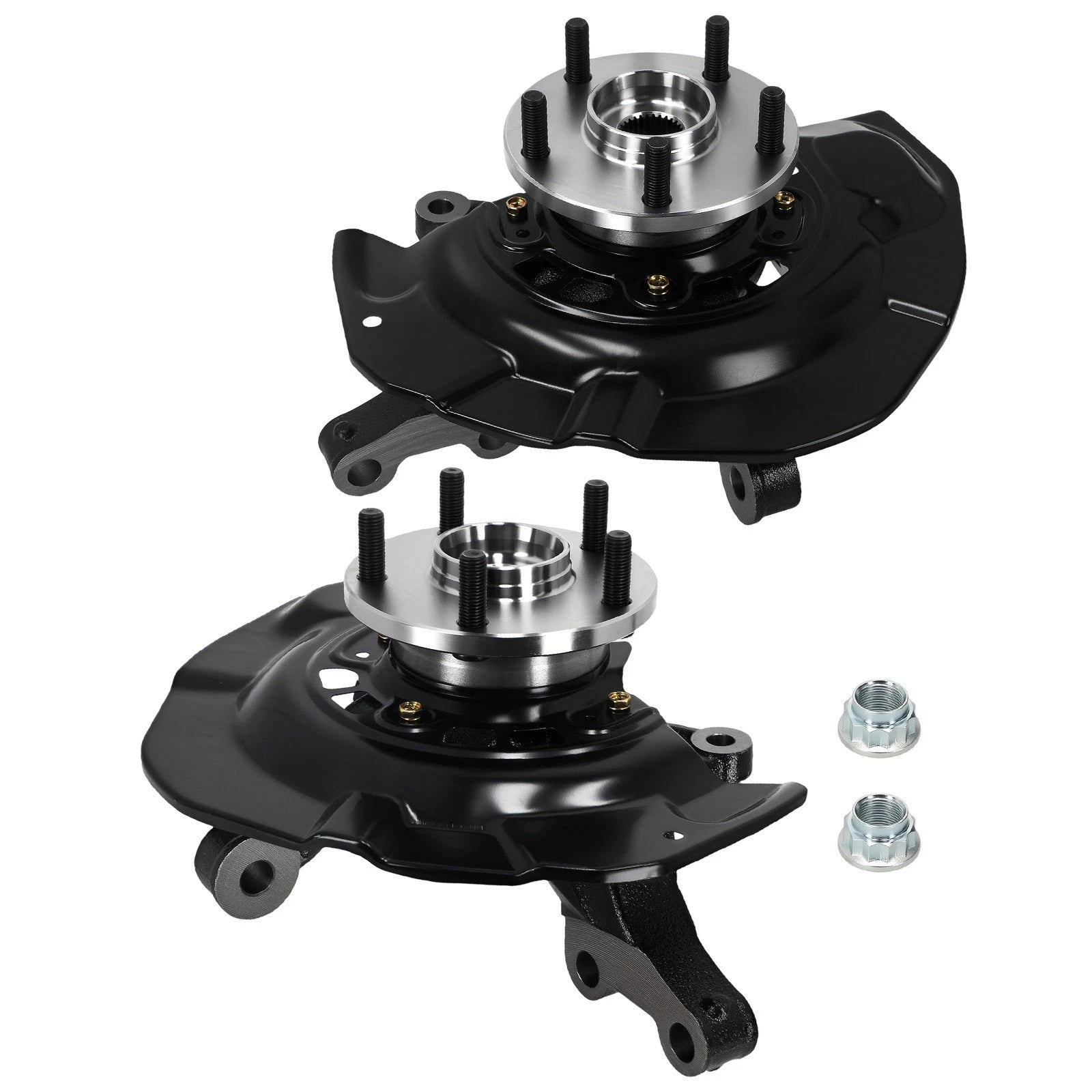 Front Left Right Steering Knuckle Set for Lexus RX400h (2006–2008) with Wheel Bearing