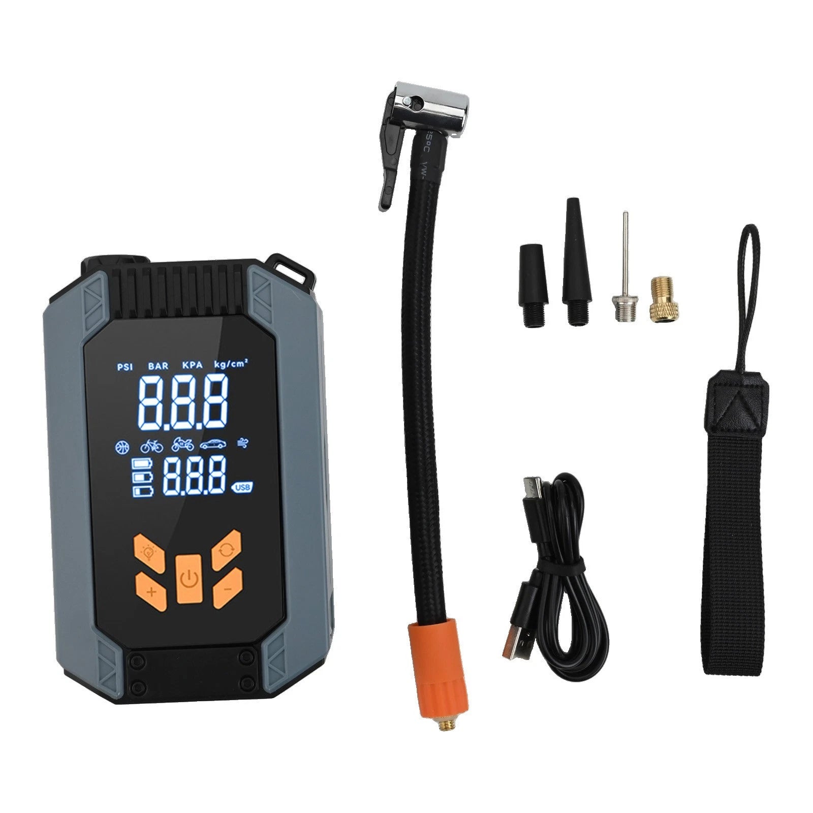 Electric Portable Inflator 150 PSI for Cars Motorcycles and Balls