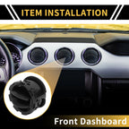 Dash AC Heater Air Vent for Ford F-250 F-350 F-450 (2011–2016) A/C Outlet Black