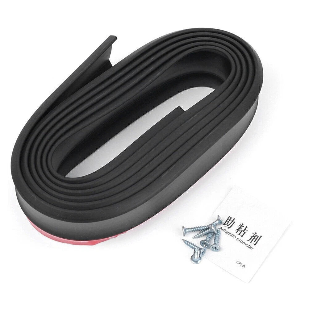 2.5M Lower Lip Protective Strip for Universal Cars (Rubber, Anti-Scratch)