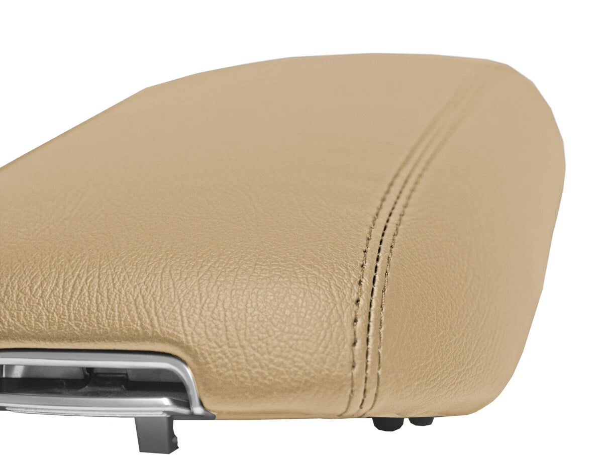 Center Console Lid Armrest Cover for Kia Sorento (2014–2020) Beige PVC Leather