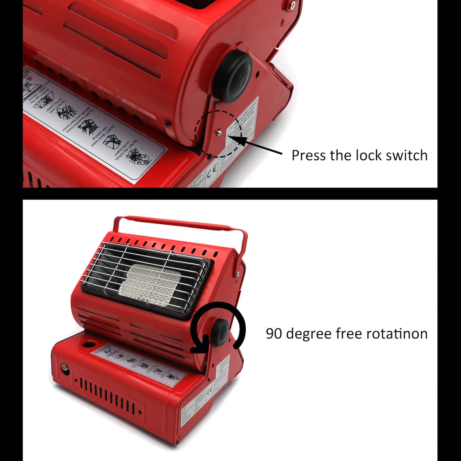 Portable Dual Purpose Gas Heater for Outdoor Camping Tent