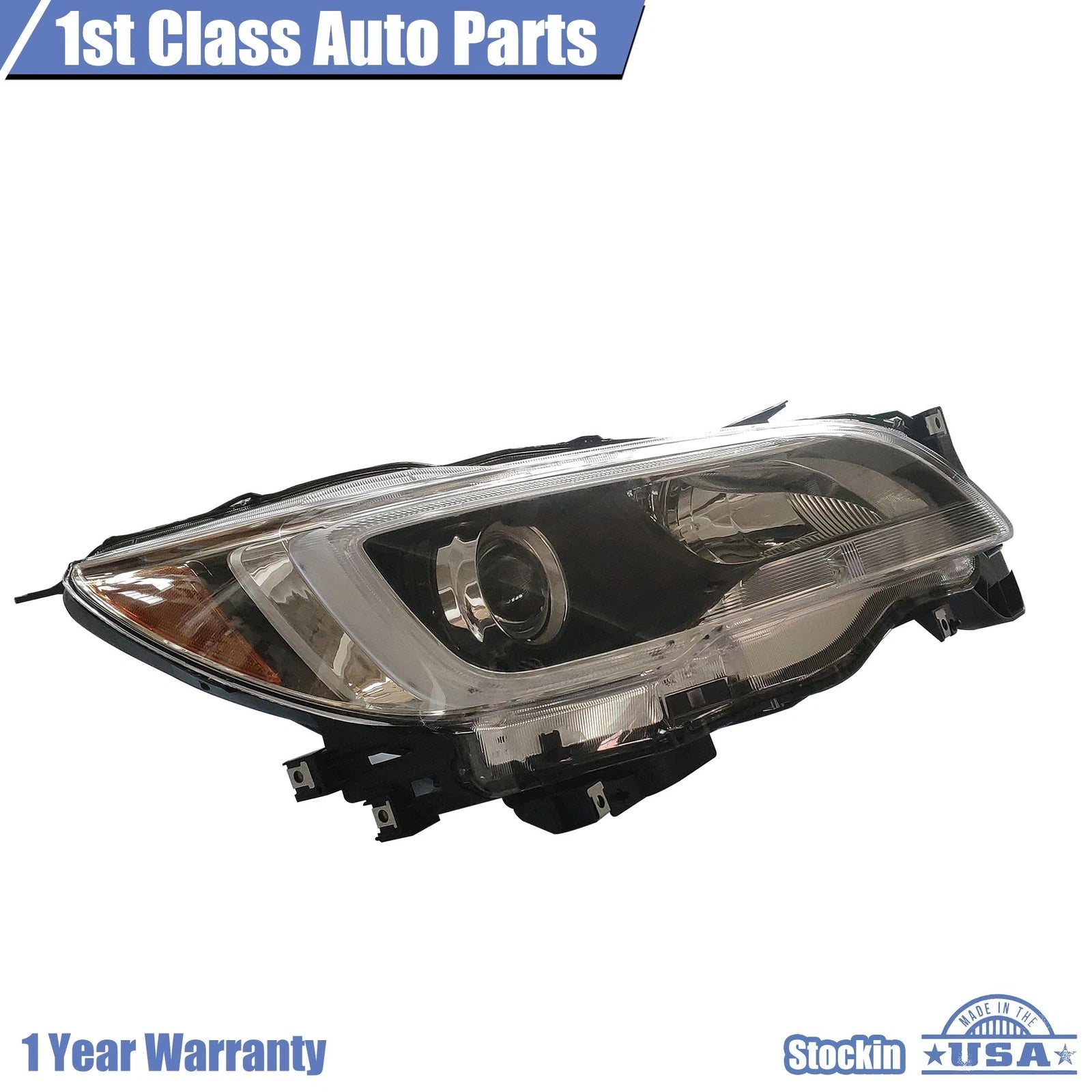 Halogen Headlight for Subaru Legacy Outback (2015–2017) Right Side Black Interior