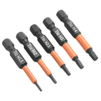 Screwdriver Bits Set of 10, 50mm Length, Alloy Steel for Electric Screwdrivers