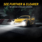 2X LED Fog Light Bulbs for US Vehicles (6000K White)
