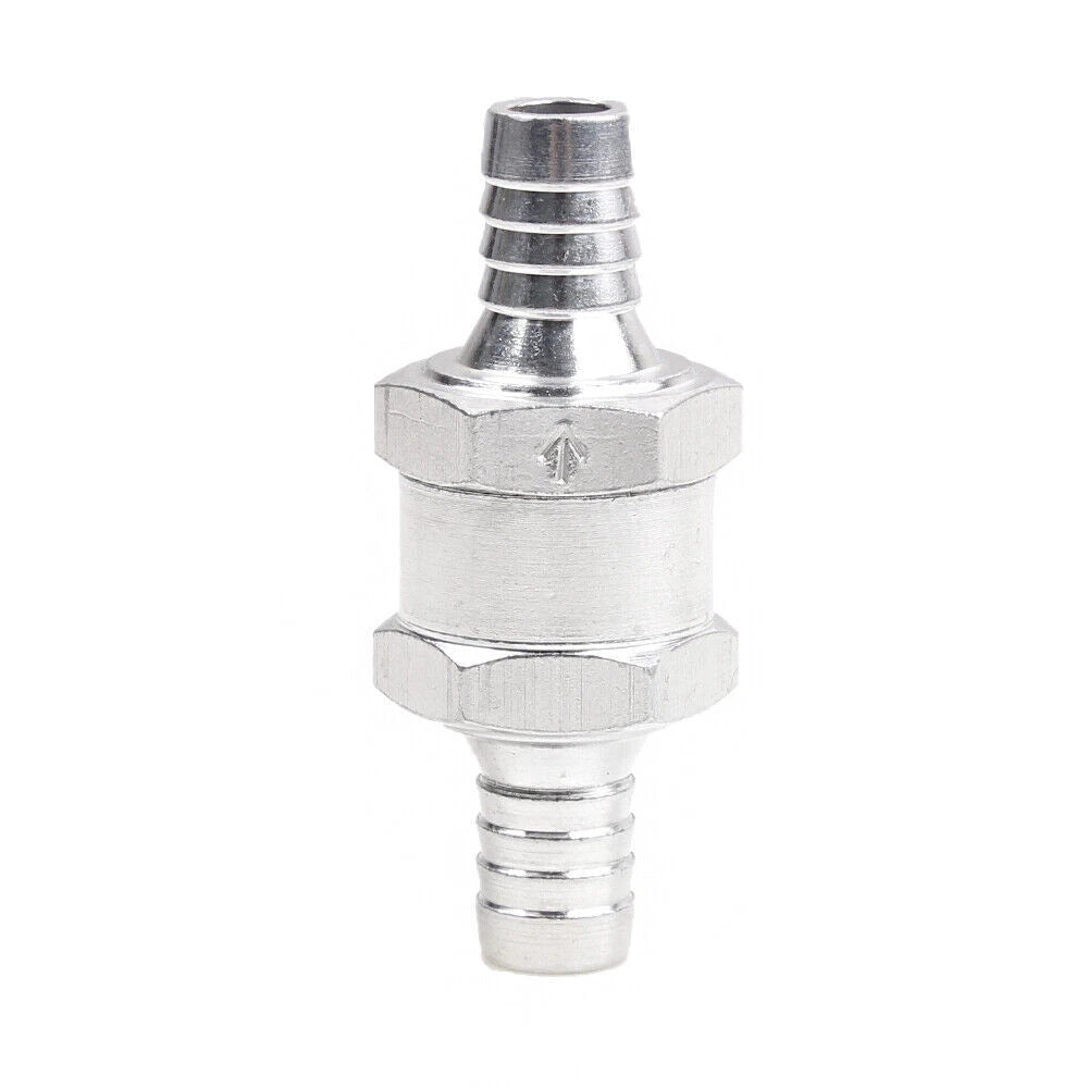 10mm Fuel Non Return Check Valve for Petrol Diesel with 4 Hose Clamps