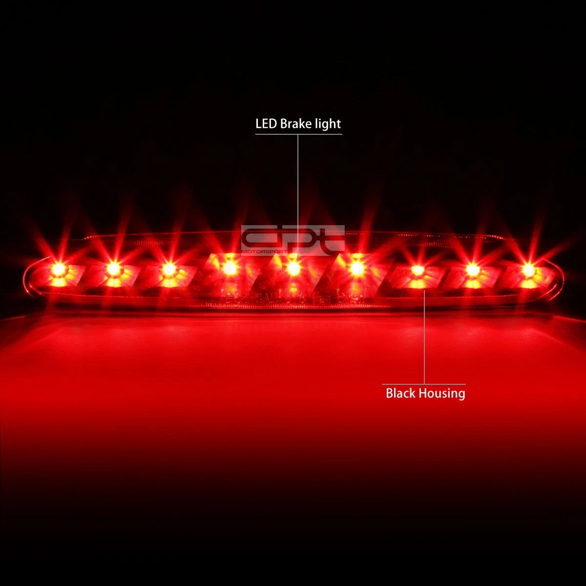 Full LED Third Tail Brake Light Lamp Bar for Chevy Corvette (1997–2004)