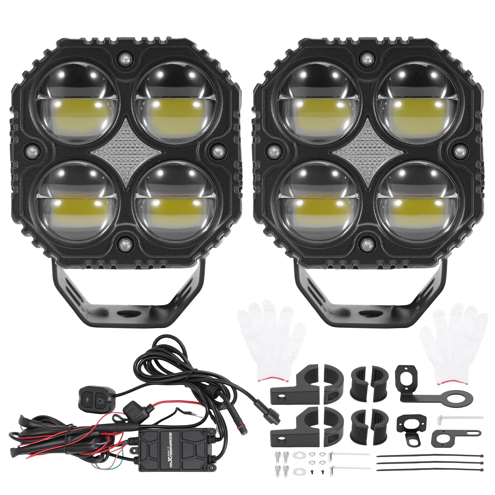 120W LED Auxiliary Spotlight for Motorcycle ATV UTV Pickup (IP67)