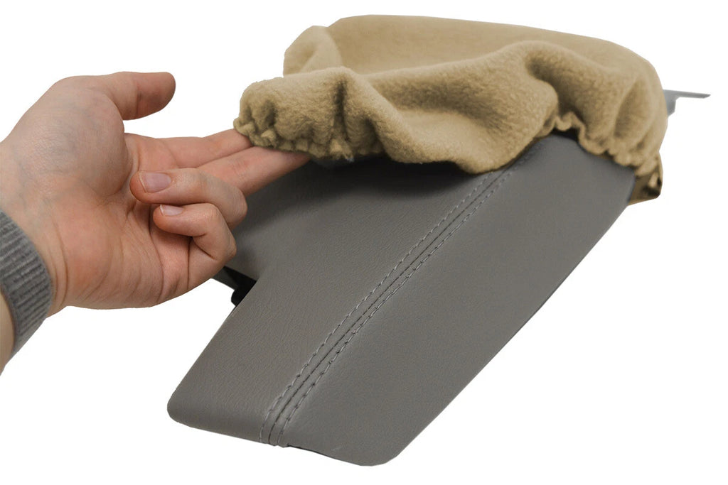 Fleece Console Lid Armrest Cover for Subaru Impreza (2017–2020) Beige