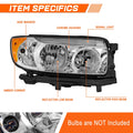 OE Style Headlight for Subaru Forester (2006–2008) Right Side Chrome/Amber