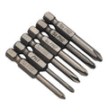 Screwdriver Bits for Cross Head (50mm / 2inch Long, 6.35mm / 1/4)