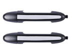 2x Rear LH+RH ChromeBlack Outer Door Handle for Hyundai Santa Fe CM (2005–2012)