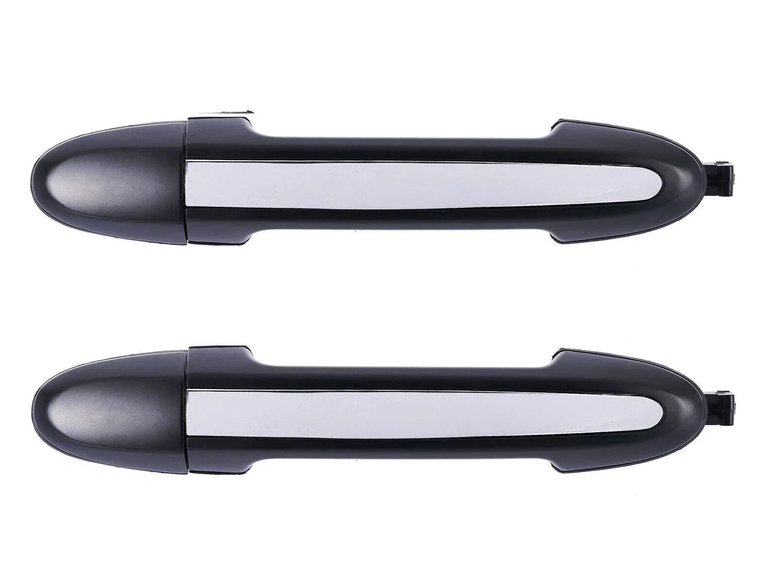 2x Rear LH+RH ChromeBlack Outer Door Handle for Hyundai Santa Fe CM (2005–2012)