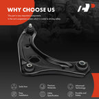 Front Right Lower Control Arm with Ball Joint for Nissan Versa (2007-2019)